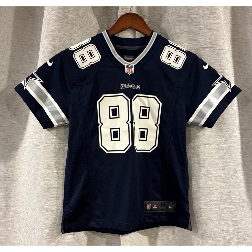 Nike On Field Dallas Cowboys #88 Dez Bryant YOUTH Medium Navy Jersey‎